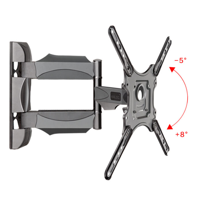 Kaloc X4 Full Motion TV Wall Mount | 27-60 Inch Heavy-Duty Bracket | Tilt, Swivel & Extend | Universal VESA Compatible