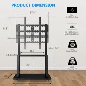 Trolley Movable TV Stand