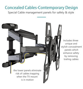 KALOC X7 Heavy Duty Double Arm TV Wall Mount