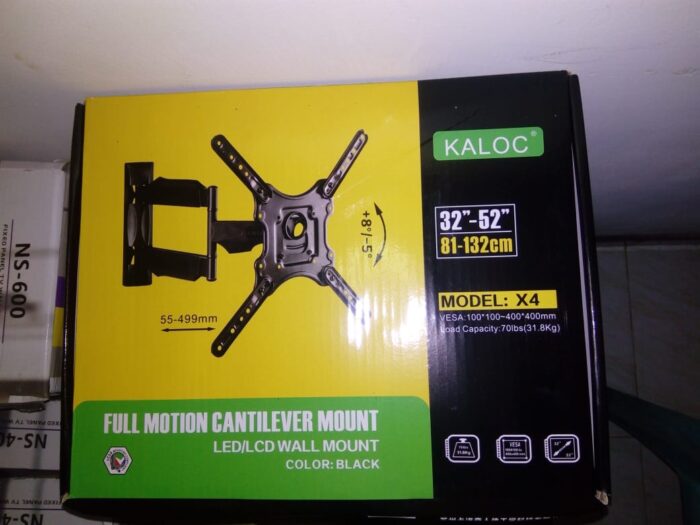 Kaloc X4 Full Motion TV Wall Mount | 27-60 Inch Heavy-Duty Bracket | Tilt, Swivel & Extend | Universal VESA Compatible - Image 10