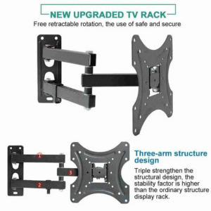 TV Wall Mount 14″-43″ Fully Adjustable Rotatable Bracket
