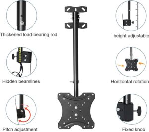 Adjustable Ceiling TV Mount 14-42 Inch