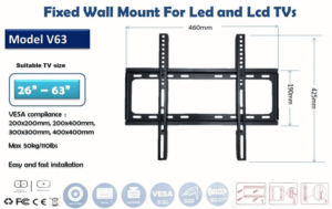 TV Wall Mount 26-65 Inch Heavy Duty Low Profile