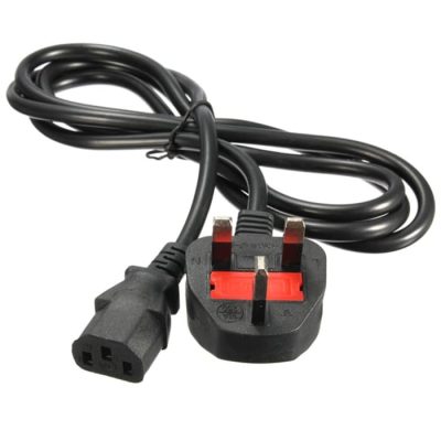 COMPUTER 3 PIN POWER CABLE WITH FUSE