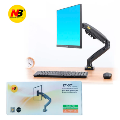 NB F80 Single Arm Monitor Table Mount