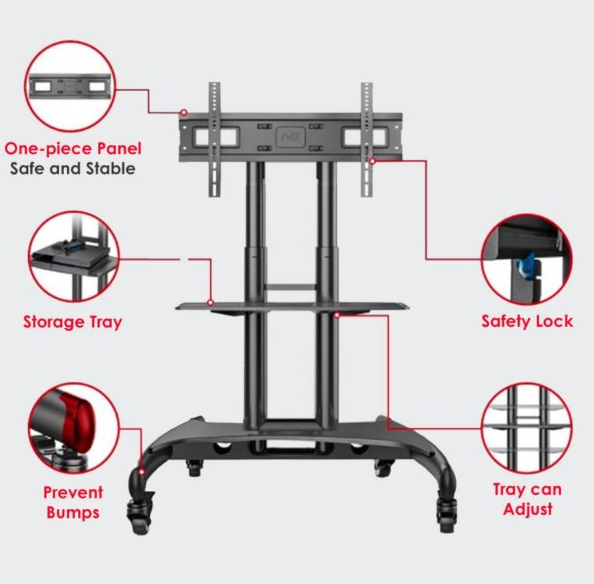 North Bayou NB-AVA1500-60-1P TV Stand