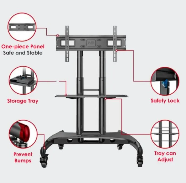 North Bayou NB-AVA1500-60-1P TV Stand