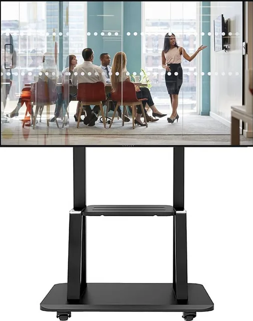 Trolley Movable Heavy Duty 43″-100″ TV & Smart Board Rolling Stand Bracket -1800 - Image 4