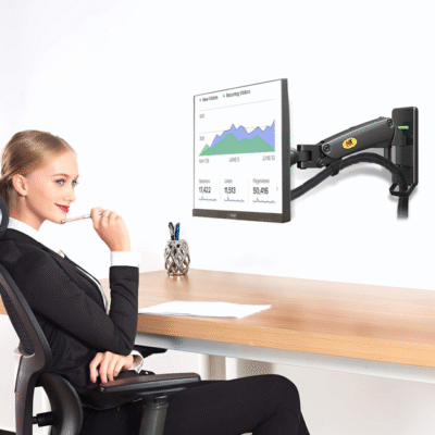NB F120 Monitor Wall Mount Bracket – Buy Full Motion Arm for 17"–27" Screens