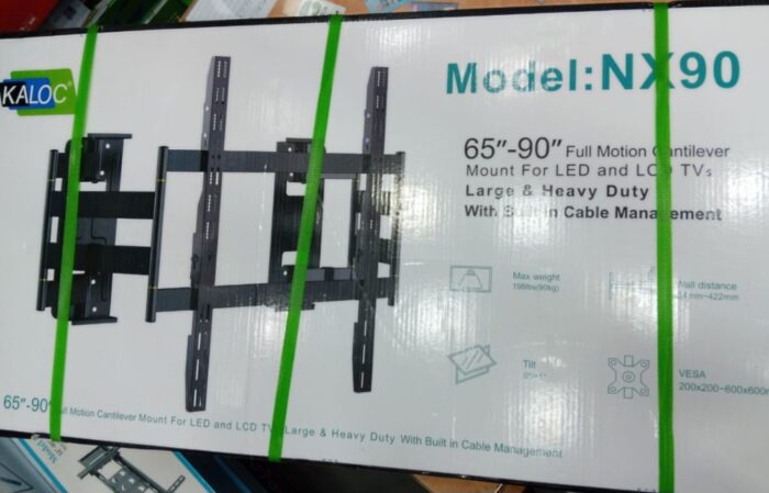 Kaloc NX 90 TV Wall Mount – Heavy-Duty Full Motion Strong Bracket for 65” to 90” TVs (Model: KLC-H9) - Image 10