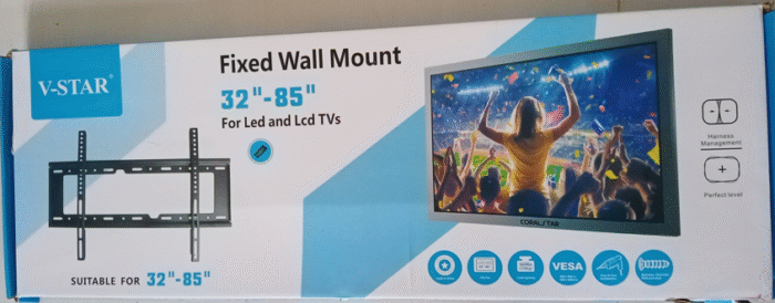 TV Wall Mount 32-85 Inch Heavy Duty Low Profile – V-STAR V85 Fixed LED LCD Bracket for Flat Screen TVs - Image 2