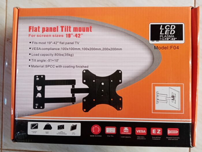 TV Wall Mount 14″-43″ Fully Adjustable Rotatable Bracket