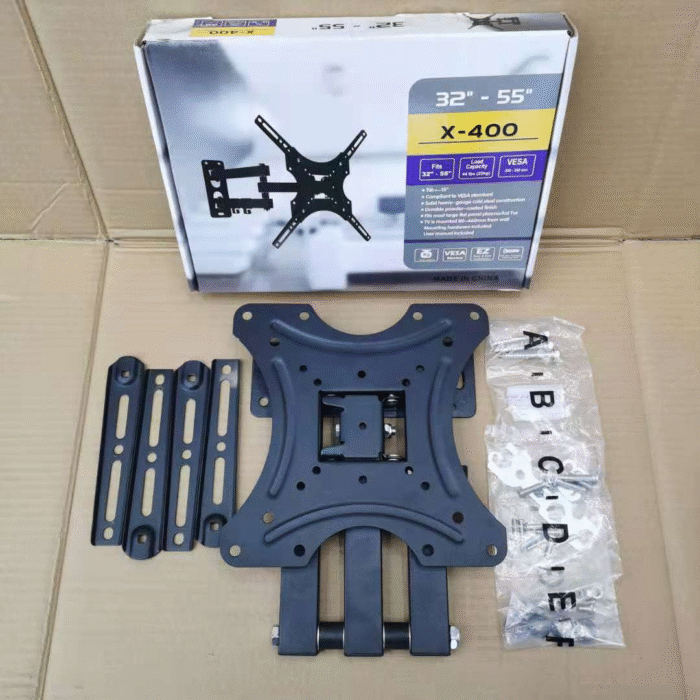 Premium TV Wall Mount Bracket 32–55 Inch Fully Adjustable Rotatable Stand – Heavy Duty Full Motion Design - Image 2