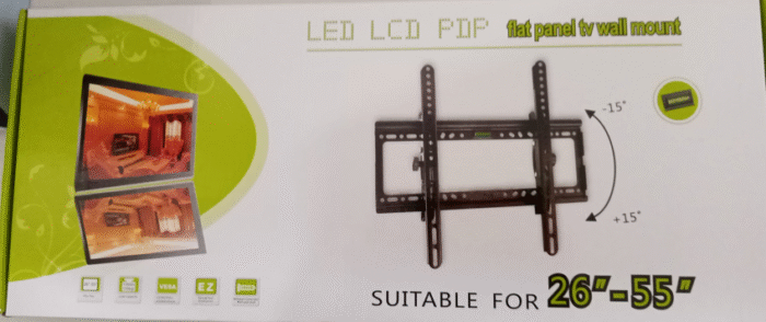 TV Wall Mount 26–55 Inch Tilt Up/Down LCD LED Bracket – Heavy Duty, Adjustable, Easy Smart - Image 2