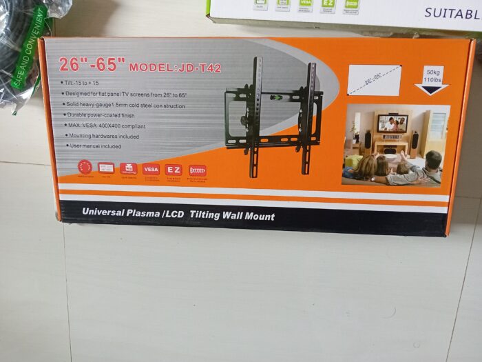 TV Wall Mount Extra Heavy Duty Strong Tilt Up/Down Bracket for 26-65 Inch LCD LED TVs - Image 11