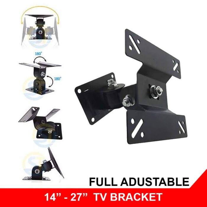 Premium TV Wall Mount 14–24 Tilt & Swivel – Adjustable Revolving LCD/LED Smart Bracket for Home & Office - Image 2