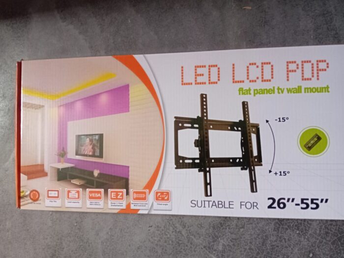 TV Wall Mount Heavy Duty 26–55 Inch Tilt – Adjustable LCD LED Flat Panel Bracket with Safety Lock - Image 3