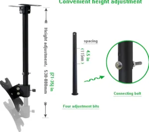 Adjustable Ceiling TV Mount 14-42 Inch