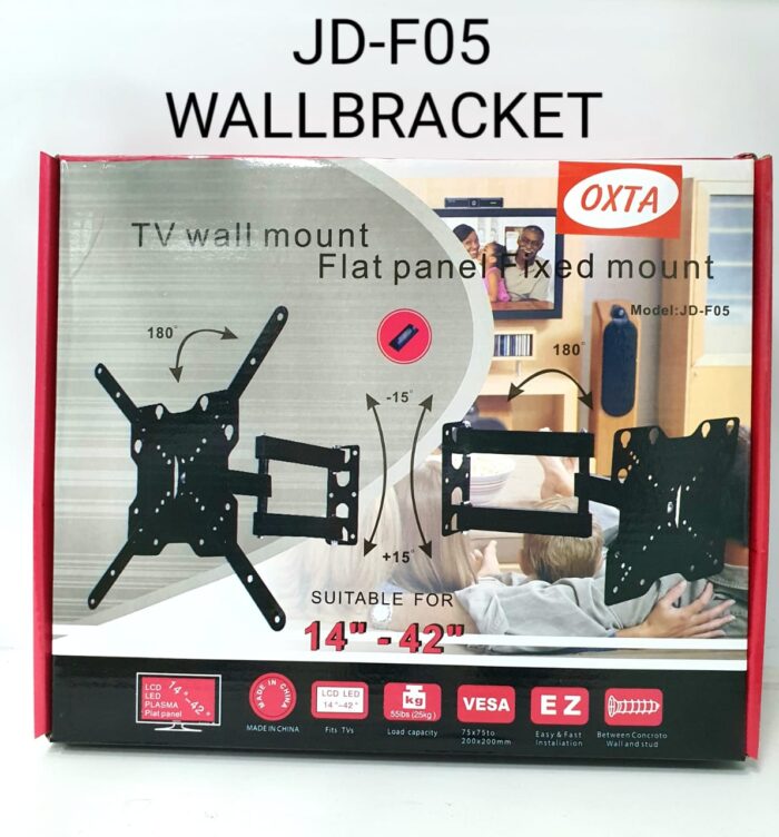 Premium TV Wall Mount 14″-43″ Fully Adjustable Rotatable Bracket – Heavy Duty - Image 5