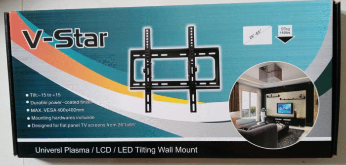 TV Wall Mount Extra Heavy Duty Strong Tilt Up/Down Bracket for 26-65 Inch LCD LED TVs - Image 7
