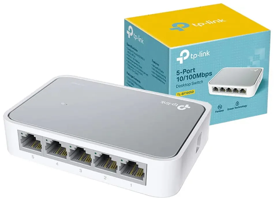 TP-Link 5 Port 100 Mbps Network Switch – Reliable Fast Ethernet Switch for Home and Office Networking