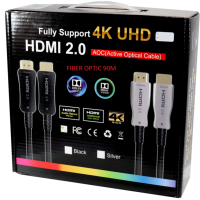 90m Active Fiber Optic HDMI Cable