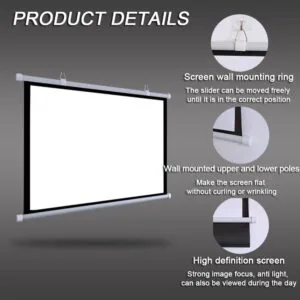 Manual Projector Screen 10×10 Feet