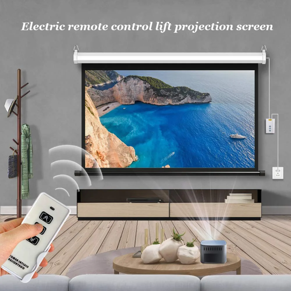 Motorized Projector Screen 10×10 Feet