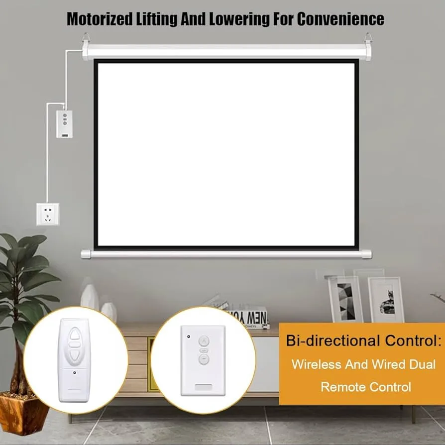 Motorized Projector Screen 7×7 Feet