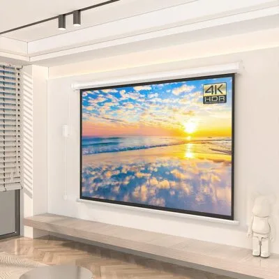 Manual Projector Screen 8×8 Feet