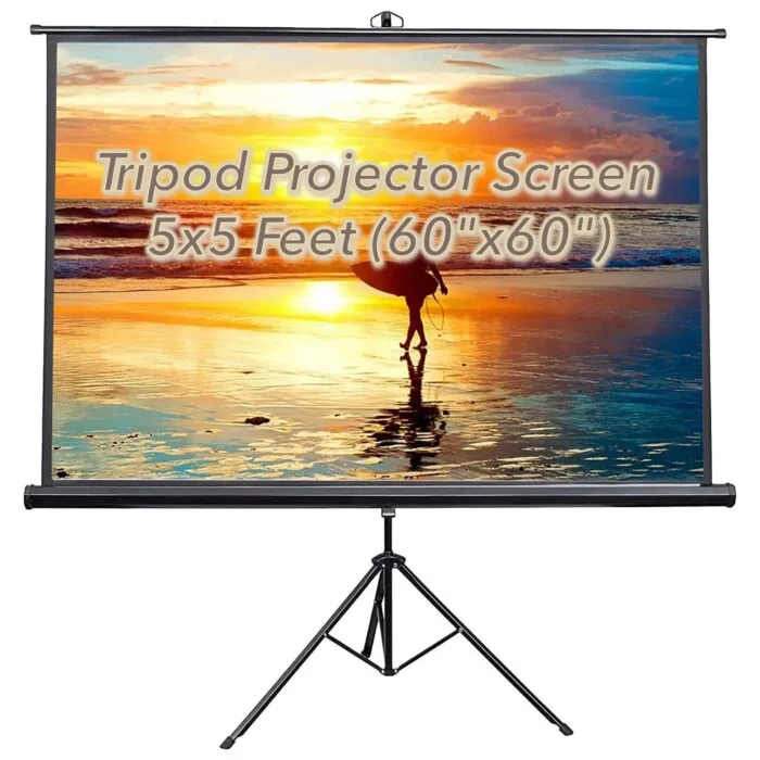 Projector Screen Tripod Stand 5×5 Feet