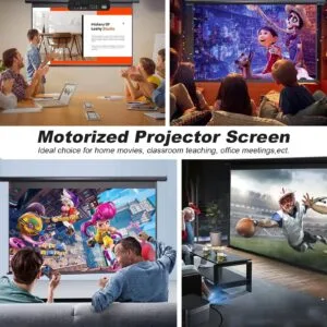Motorized Projector Screen 10×10 Feet