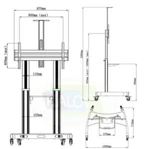 KALOC KLC-190 Mobile TV Stand