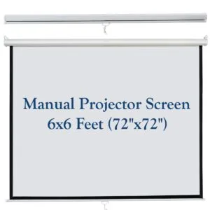 Manual Projector Screen 6×6 Feet