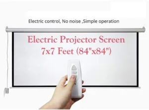Motorized Projector Screen 7×7 Feet