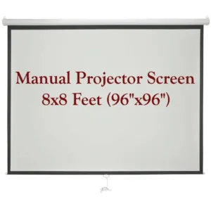 Manual Projector Screen 8×8 Feet
