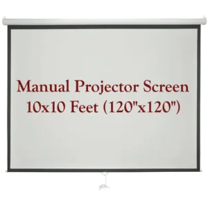 Manual Projector Screen 10×10 Feet